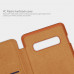 Nillkin Qin Book Pouzdro pro Samsung Galaxy S10 Brown